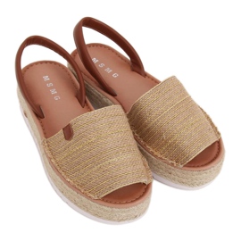 Sandale cu espadrile aurii WH935 Aurii de aur