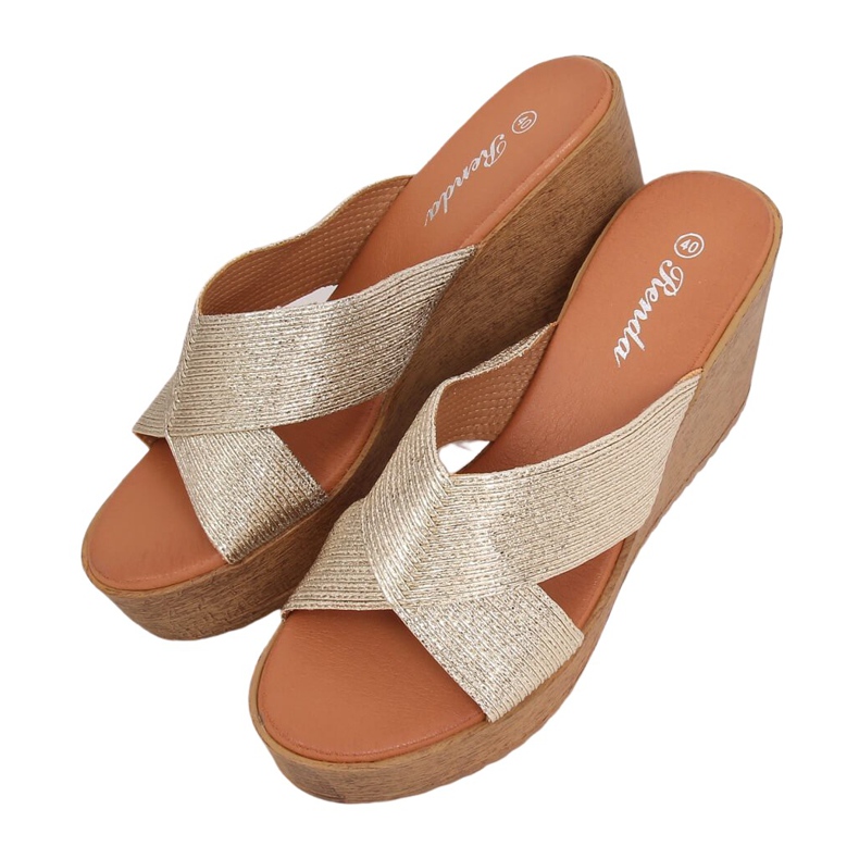 Papuci pană aur 10-235 Aur de aur