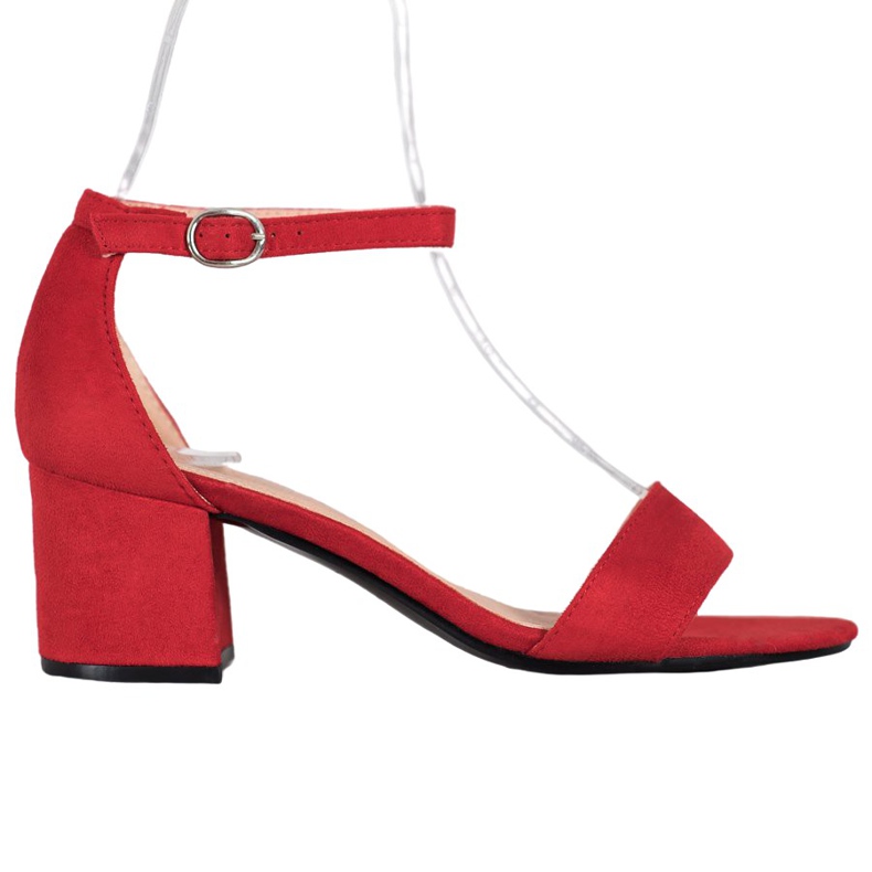 Diamantique Sandale casual pe un bar roșu