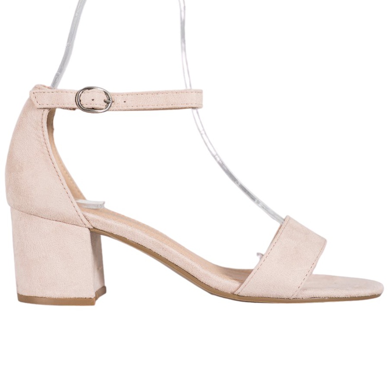 Diamantique Sandale casual pe un bar maro