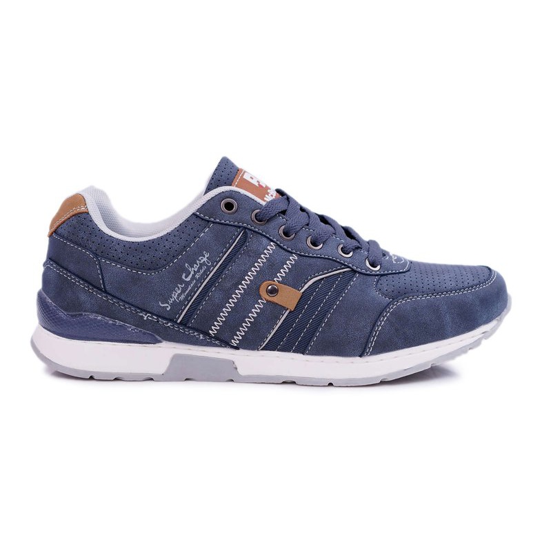 EVE Încălțăminte sport pentru bărbați Casual Blue Navy Super albastru marin