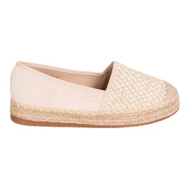 SHELOVET Espadrile împletite maro
