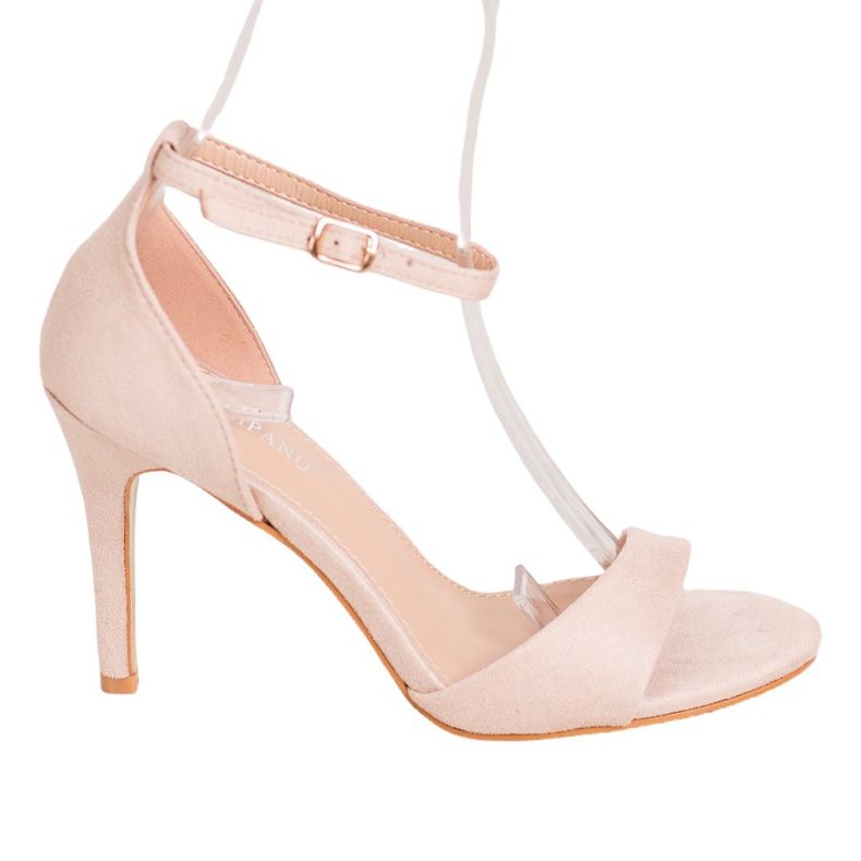 SHELOVET Tocuri clasice din piele de căprioară maro