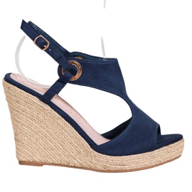 Goodin Sandale cu espadrile închise albastru marin albastru Goodin Sandale cu espadrile închise albastru marin albastru