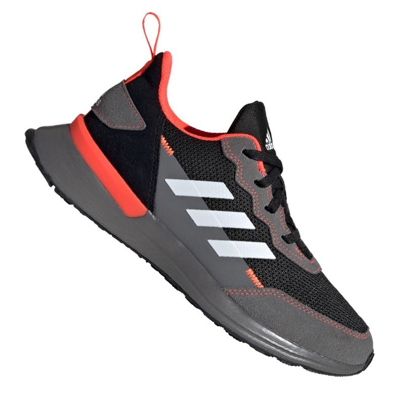 Pantofi de alergare adidas RapidaRun Elite Jr EG6911 negru gri Pantofi de alergare adidas RapidaRun Elite Jr EG6911 negru gri