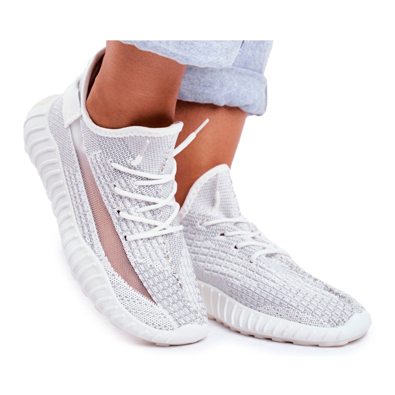 Încălțăminte sport pentru femei, Lumiere argintie ușoară, aerisită gri