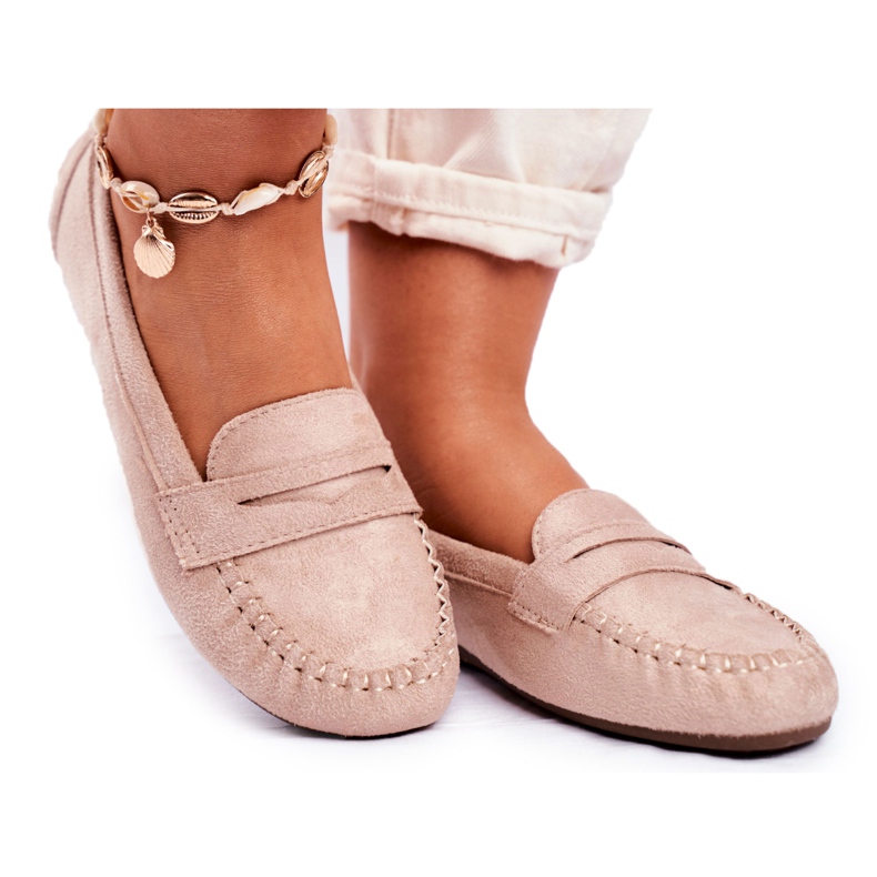 PS1 Mocasini de damă Fabric Beige Panay bej
