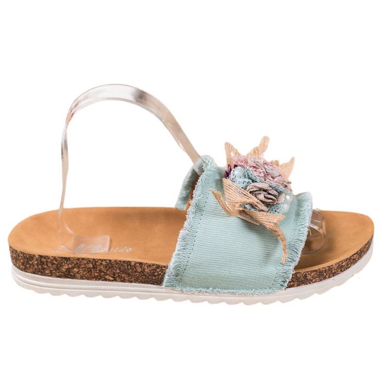 SHELOVET Papuci la modă maro verde