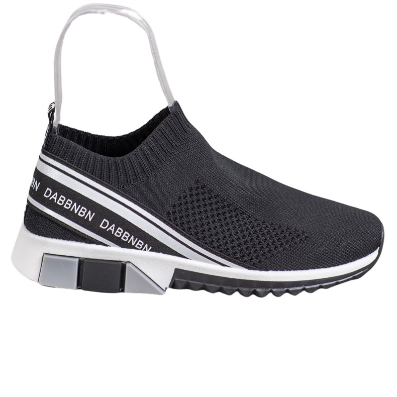 SHELOVET Pantofi sport textile alb negru