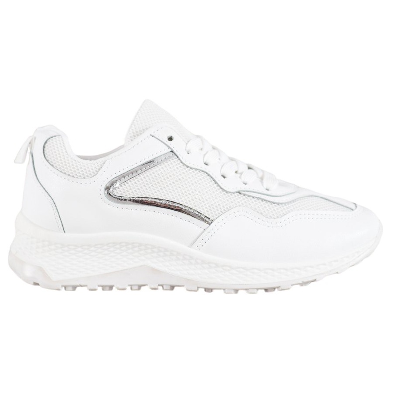 SHELOVET Adidași clasici albi gri