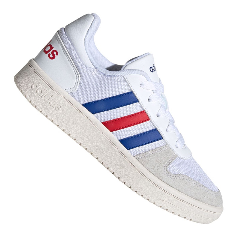 Pantofi Adidas Hoops 2.0 Jr FW9120 alb gri