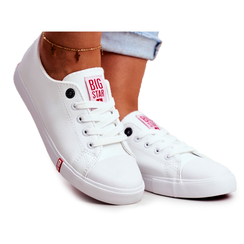 Adidași pentru femei Big Star White GG274005 alb