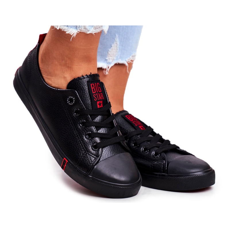 Adidași pentru femei Big Star Black GG274007 negru