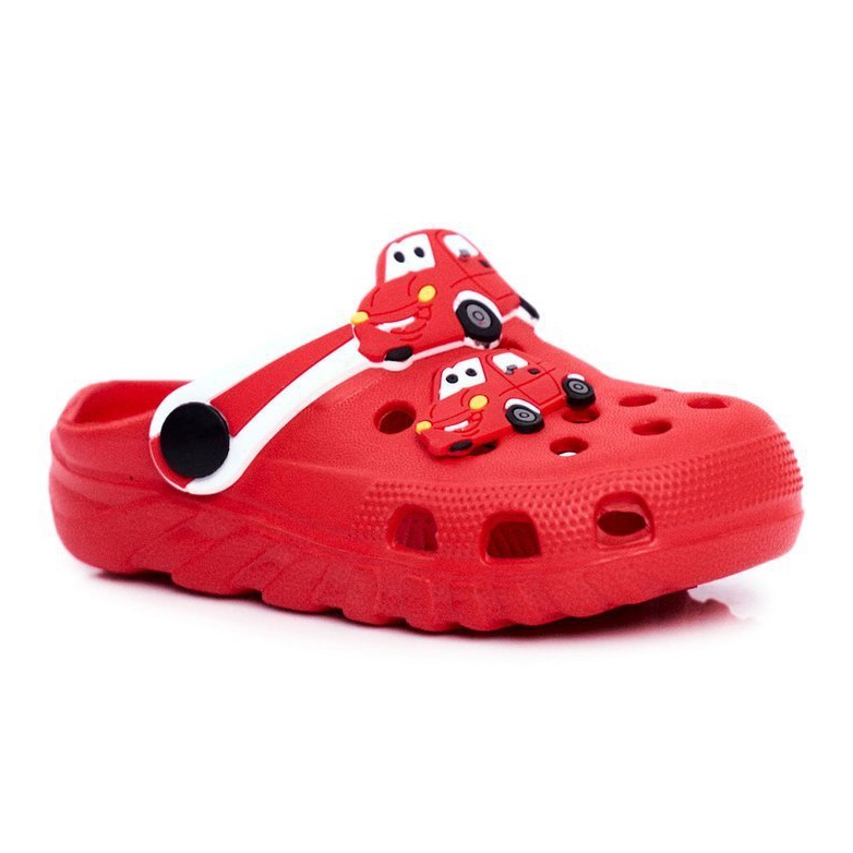 PB2 Papuci pentru copii Foam Crocs Red Cars Bruno roșu