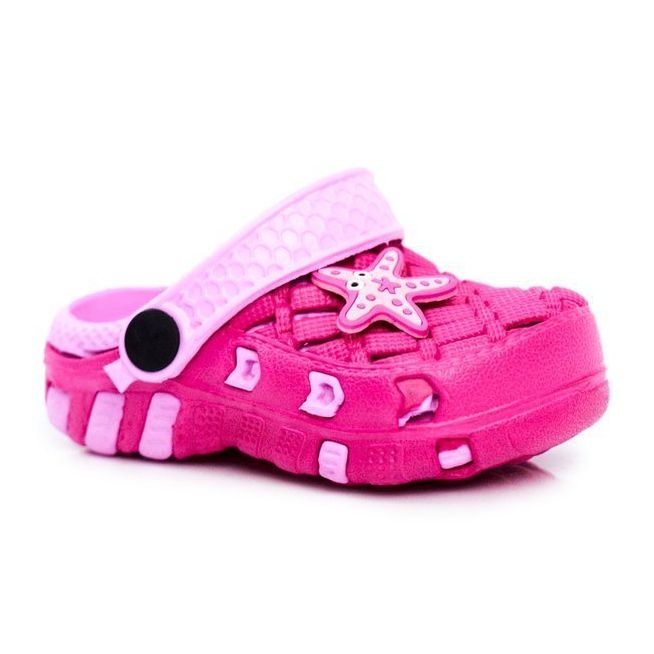 Papuci pentru copii Foam Crocs Pink Starfish Susan roz