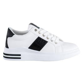 RTX WALK Adidași cu inserții negre alb negru