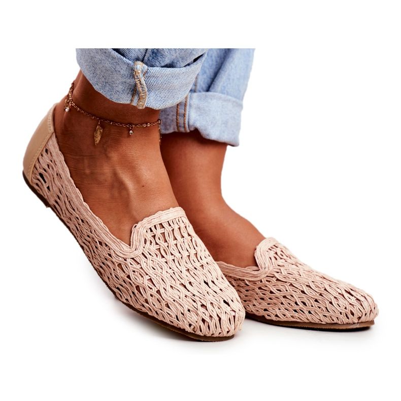 Balerini de damă Lu Boo Braided Beige 4Ever bej