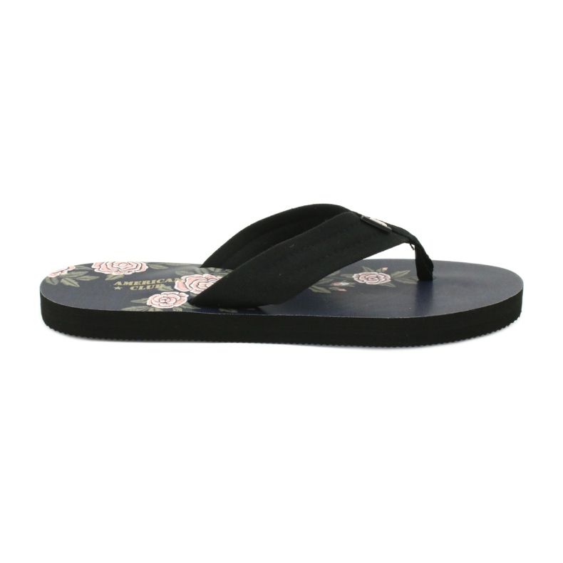 American Club Flip-flops de spumă pentru femei americane JP04 negru roz