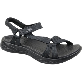 Skechers On The Go 600 W 15316-BBK negru Skechers On The Go 600 W 15316-BBK negru