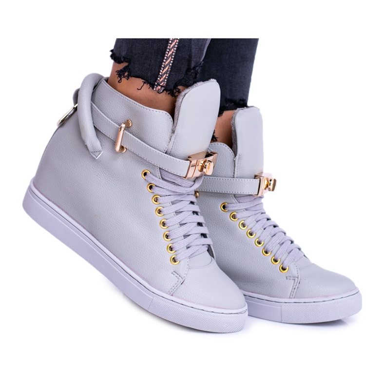 Adidași de damă Lu Boo Grey Warmed Golden Candlock gri