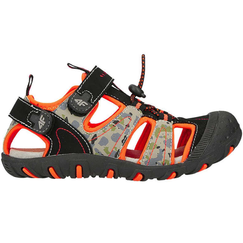 Sandale 4F Jr HJL20 JSAM002 90S negru portocale multicolor
