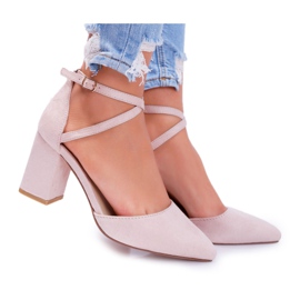 SEA Pompe de damă pe toc în Spitz Beige Cosmo bej