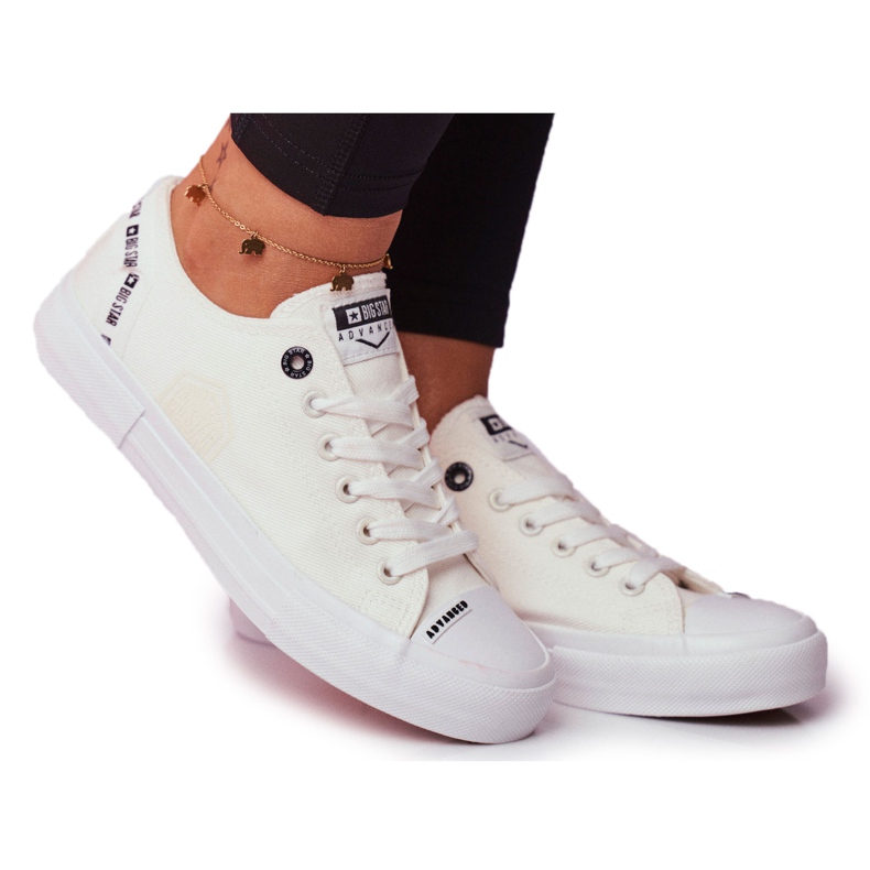 Adidași pentru femei Big Star White DD274206 alb