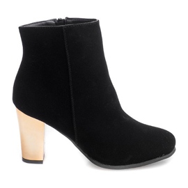 Ghete pe toc B2908 Negru Ghete pe toc B2908 Negru