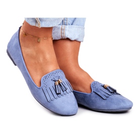 BUGO Pantofi de damă Blue Lords Fringes Therese albastru BUGO Pantofi de damă Blue Lords Fringes Therese albastru