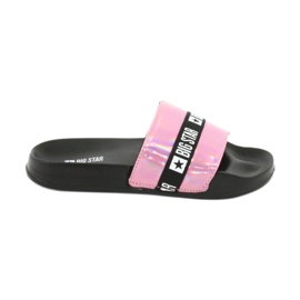 Papuci pentru femei HOLO Big Star GG274A008 roz Papuci pentru femei HOLO Big Star GG274A008 roz