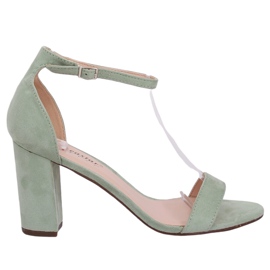Sandale cu toc celadon CD59P Green Ii Gen verde