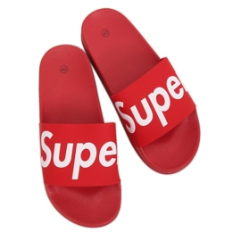 Roșu Papuci roșii pentru femei CK110 Roșu roşu