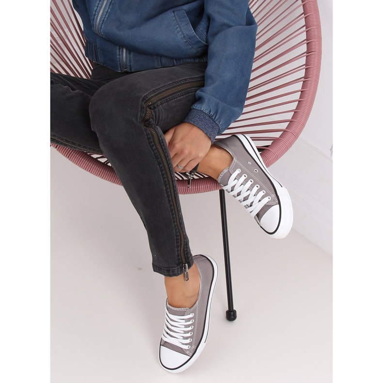 Adidași gri clasici pentru femei JD05P Gri