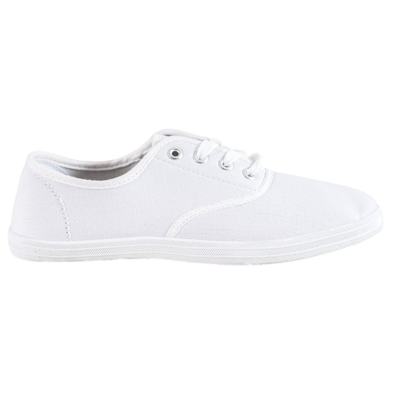 SHELOVET Adidași de culoare albă deschisă