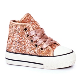 FRROCK Adidași pentru copii High Shiny Golden Ally de aur