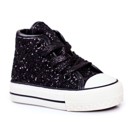 FRROCK Adidași pentru copii Shiny High Black Ally negru