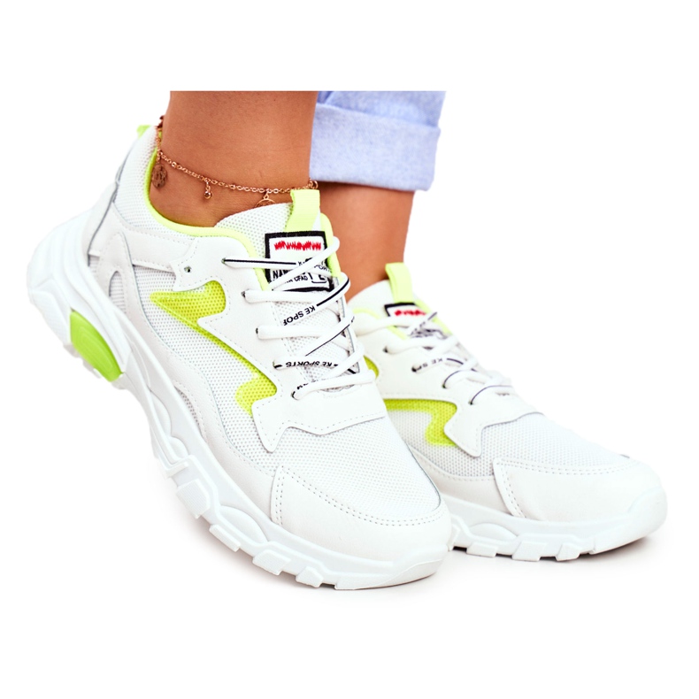 Încălțăminte de sport pentru femei Alb Lu Boo Încălțăminte Galben Dazzle Me