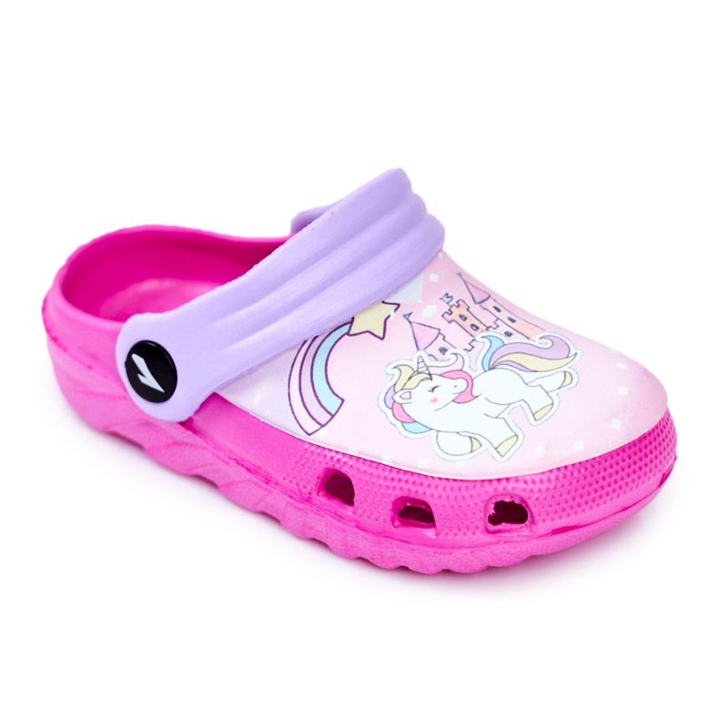 Papuci pentru copii Foam Crocs Pink Ponies Pony roz
