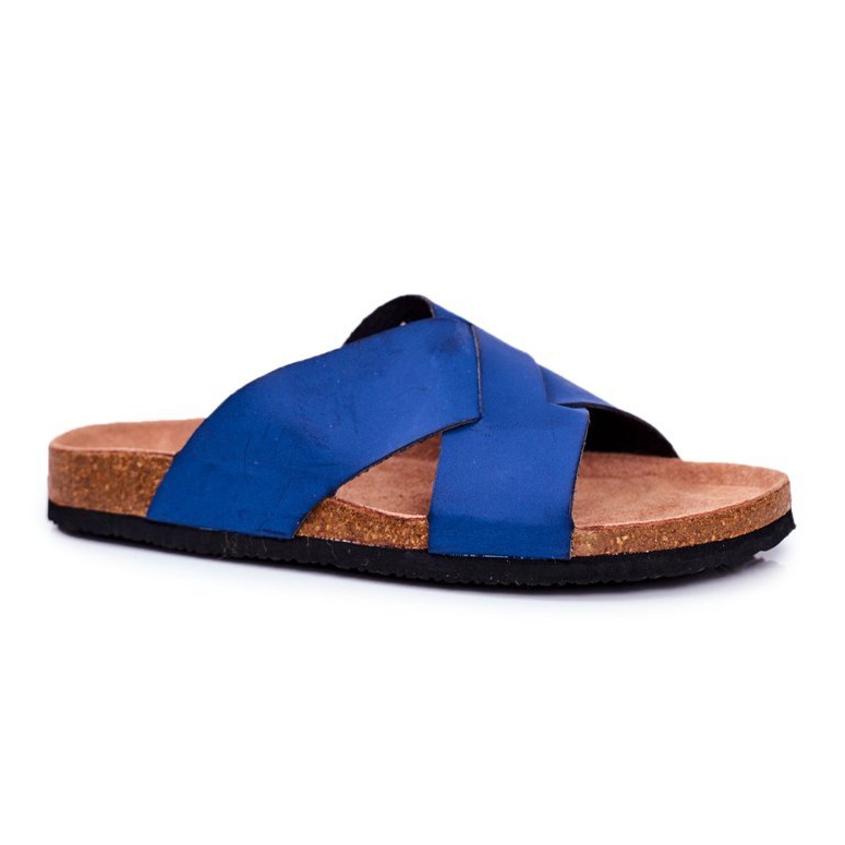 Papuci pentru bărbați Big Star Navy Blue DD174602 albastru marin albastru