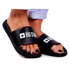 Papuci de damă Big Star Black GG274040 negru