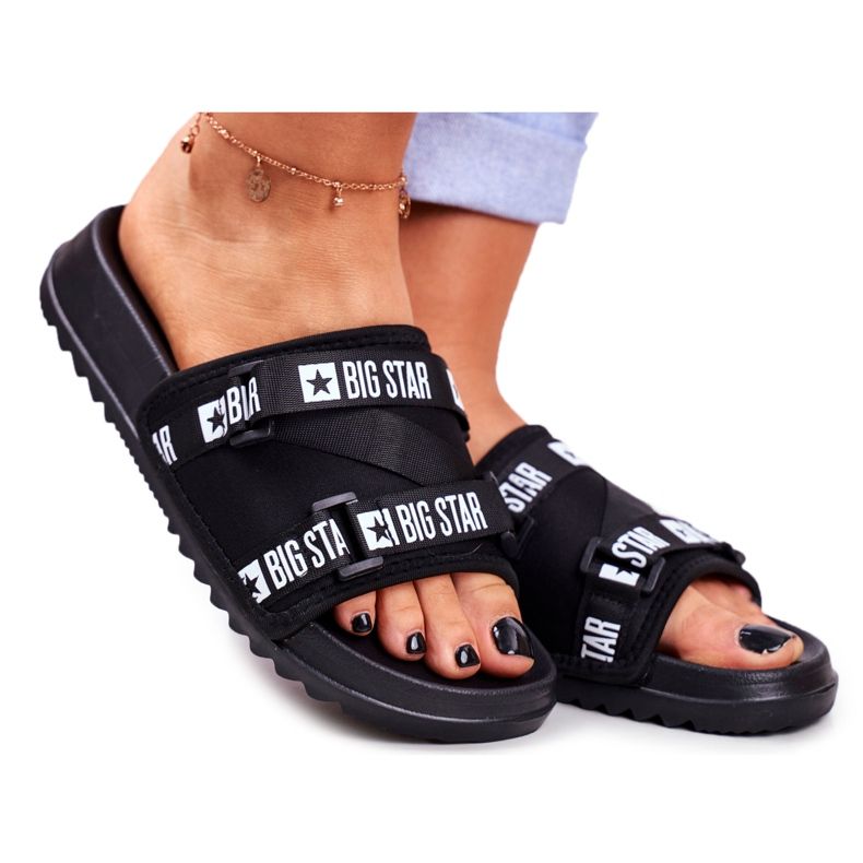 Papuci de dama Big Star Military Black GG274018 negru