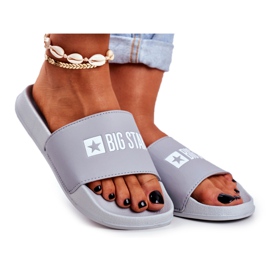 Papuci de damă Big Star Grey GG274042 gri Papuci de damă Big Star Grey GG274042 gri