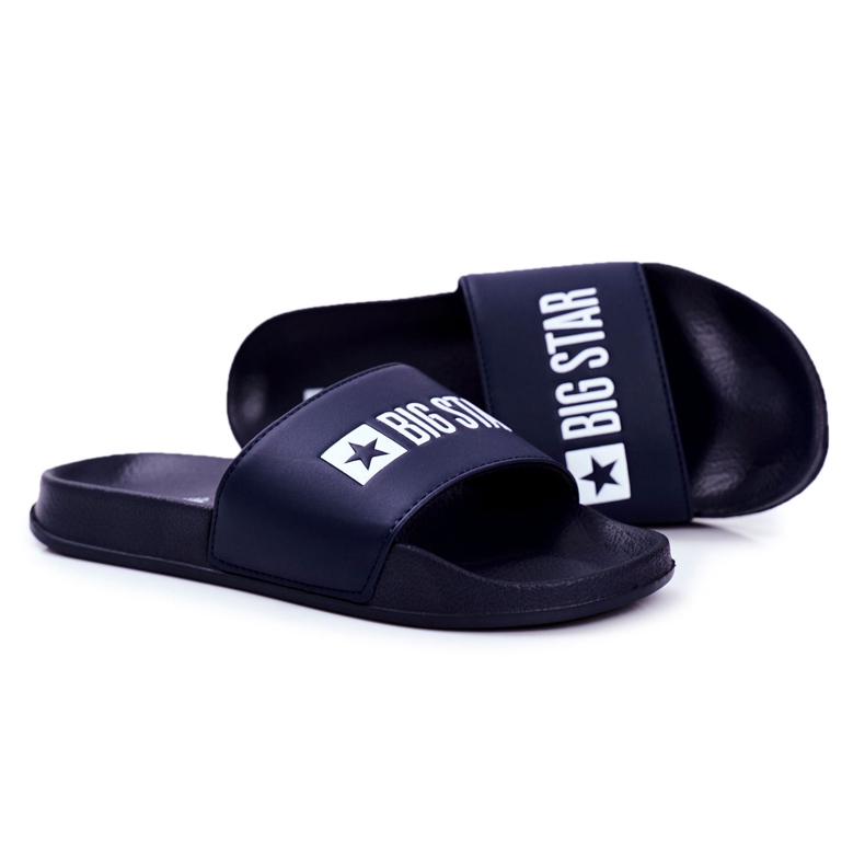 Papuci pentru bărbați Big Star Rubber Blue Navy GG174931 albastru marin