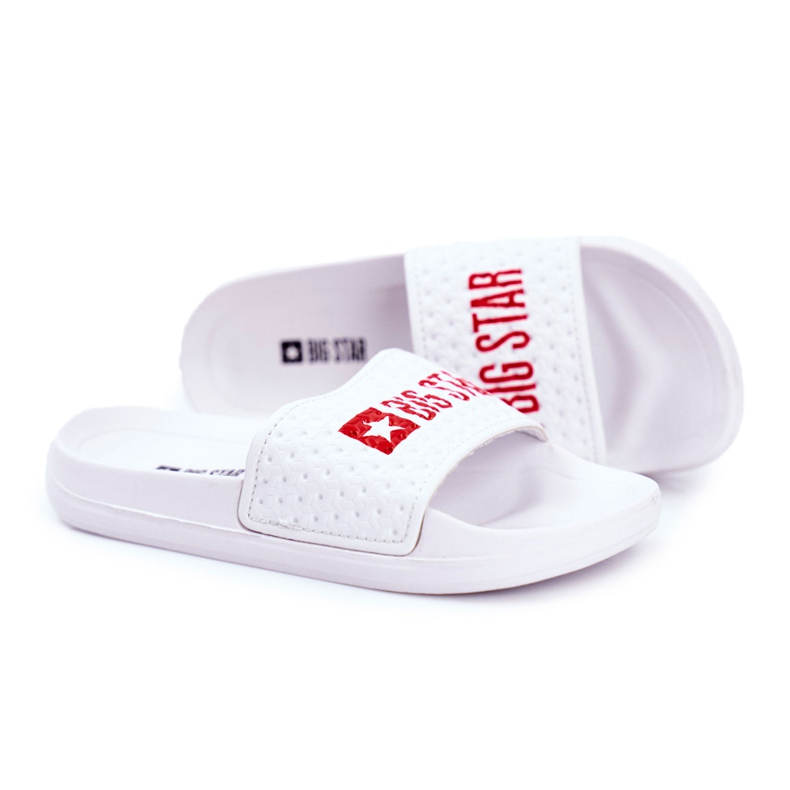 Papuci pentru copii Big Star White Matlasat GG374803 alb
