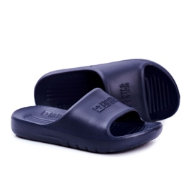 Big Star Papuci pentru copii Tineret mare Star Blue Navy GG374810 bleumarin