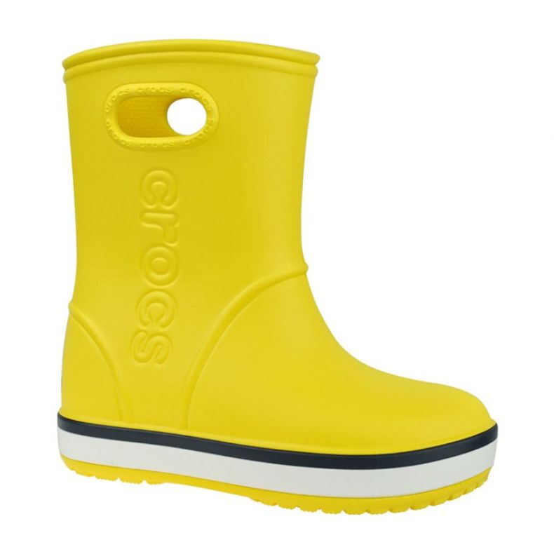 Crocs Crocband Rain Boot Kids 205827-734 roșu galben Crocs Crocband Rain Boot Kids 205827-734 roșu galben
