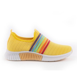 Încălțăminte de sport slip-on BS30 galbenă multicolor Încălțăminte de sport slip-on BS30 galbenă multicolor