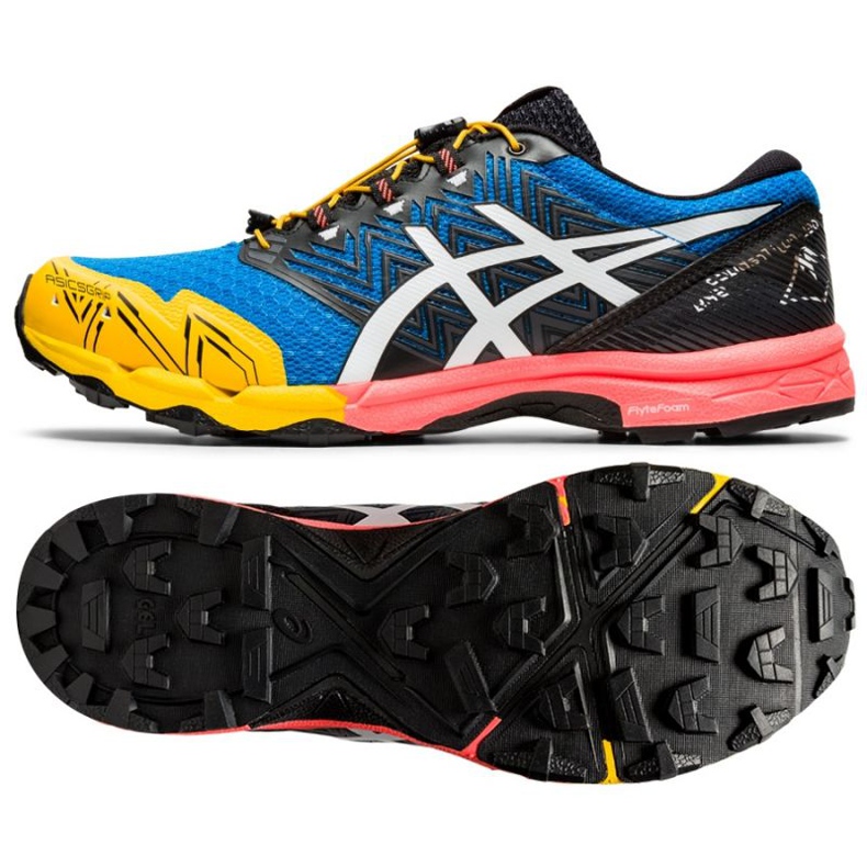 Pantofi de alergare Asics GEL-FujiTrabuco Sky M 1011A900-400 albastru marin multicolor