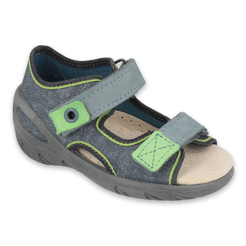 Pantofi pentru copii Befado 065X141 gri verde