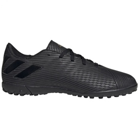 Cizmele de fotbal adidas Nemeziz 19.4 Tf Jr EG3313 negru negru Cizmele de fotbal adidas Nemeziz 19.4 Tf Jr EG3313 negru negru